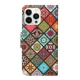 thumbnail image 4 of ELEHOLD Wallet Case for iPhone 15 Pro Max Folio Flip Case, Cute Pattern with Credict Card Slots Magnetic Clasp Soft Shockproof Leather Protective Case with Wrist Lanyard - Mandala Pattern, 4 of 7