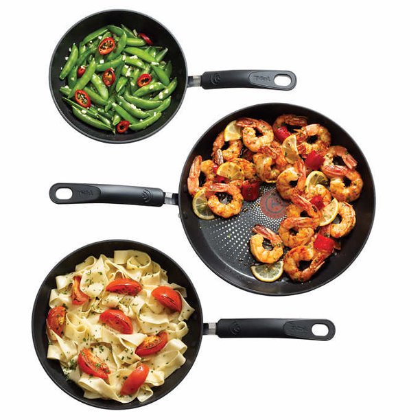 TFal 3piece Fry Titanium Nonstick PFOAFree 8" inch 9.75" inch