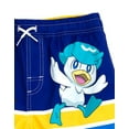 thumbnail image 5 of Pokemon Pikachu Piplup Quaxly Compression UPF 50+ Swim Trunks Little Kid to Big Kid, 5 of 5