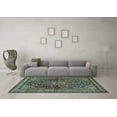 thumbnail image 3 of Ahgly Company Indoor Rectangle Persian Light Blue Traditional Area Rugs, 7' x 10', 3 of 4
