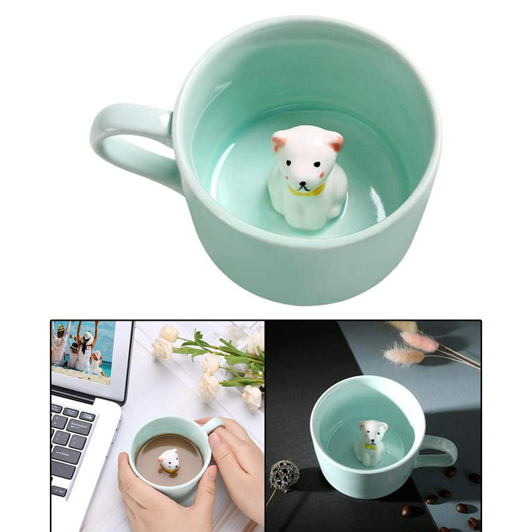 3D Coffee Mug Cute Animal Inside Cup Cartoon Ceramics Figurine Teacup  Christmas Birthday Gift for Boys Girls Kids - Party Office Morning Mugs for  Tea Juice Milk - China 3D Mug and