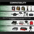 thumbnail image 2 of PatioGem Propane Hose, 5FT Propane Adapter 1lb to 20lb, Stainless Braided Propane Tank Adapter Hose fit for Weber/Coleman/Blackstone Grill, Buddy Heater, Smoker, Griddle, Camping Stove, Fire Pit, 2 of 8