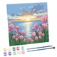 thumbnail image 1 of TQEHS Paisaje de tulipanes y mariposas con flores pintadas a mano, pintura al óleo digital DIY W6O8, 1 of 6