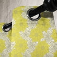 thumbnail image 3 of Ambesonne Yellow Flower Grommet Curtain, Fresh Garden Art, 50" x 96", Yellow Cream, 3 of 6