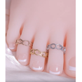 thumbnail image 4 of SUGARMOM 8Pcs Toe Rings for Women Adjustable Gold Toe Ring Set Fashionable Adjustable Rings for Women, 4 of 6