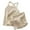 R30-Beige, variant on RMGVDSD Baby Girl Clothes Toddler Summer Outfits Sleeveless Ribbed Suspender Tank Tops Shorts Set Cute Baby Home Sleepwear Classic Versatile Wear