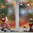 thumbnail image 3 of Wabjtam 1 juego de calcomanías de arte de copo de nieve extraíbles de Papá Noel para decoración de pared del hogar/tienda, 3 of 5