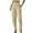 Khaki, variant on Womens Wide Leg Pants Womens Casual Wide Leg Pants Solid Elastic Waist Loose Long Pants with Pocket Elastic Waist Pants for Women Wide Leg Pants for Women Womens Pants Elastic Waist
