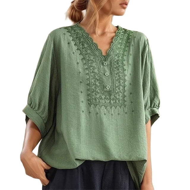 Hauts de Sport pour Femmes Manches Courtes T Col Hauts pour Femmes Extensible T-Shirts à Manches Longues pour Femmes T-Shirt Rayé pour Femmes Mode T-Shirt pour Femmes T-Shirts pour Femmes Coupe Ample Hauts pour Femmes Décontracté Été Raglan