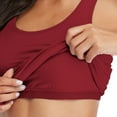 thumbnail image 4 of Women's Cotton Racerback Camis Tank Tops with Shelf Bra Undershirt, 2 Pack, 4 of 5