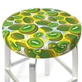 thumbnail image 3 of Kll Watercolor Kiwi Fruits Summer Round Bar Chair Cushion Cover 14 Inch,Bar Stool Protector With Elastic, Soft Washable, 3 of 7