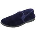 thumbnail image 2 of Zedzzz Mens Ross Twin Gusset Velour Slippers, 2 of 4