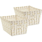 Skyberry Set of Two Large Fabric Storage Bin Set