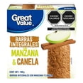 thumbnail image 1 of Barras Great Value integrales con manzana y canela 180 g, 1 of 3