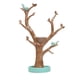 thumbnail image 2 of Organizador de joyas colgante de árbol de resina, llavero, anillo, pendientes, soporte multifuncional base verde, 2 of 8