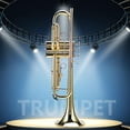 thumbnail image 3 of LADE Professional Bb Flat Brass Trumpet Instrument Set Kit Accessory (Gold)，LADE Instrument, 3 of 7