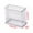 White, variant on Metal Mesh Pen Holder Organizer - Wall Mounted & Desktop Storage Box for Office Supplies, Makeup Brushes, Utensils (10x9.5x5cm, Iron Construction)