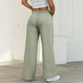 thumbnail image 6 of Gibobby Wide Leg Sweatpants Women Comfy Lightweight Straight Leg Pants Baggy Low Waisted Running Lounge Pants(Green,XL), 6 of 9