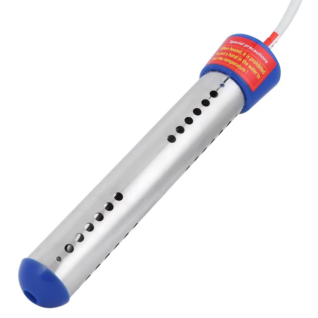 Calentador 1500W 1,5 M Calentador De Agua Eléctrico De Inmersión Flotante Portátil Caldera Azul Para Oficina En Casa Apagado No Automático 1500W