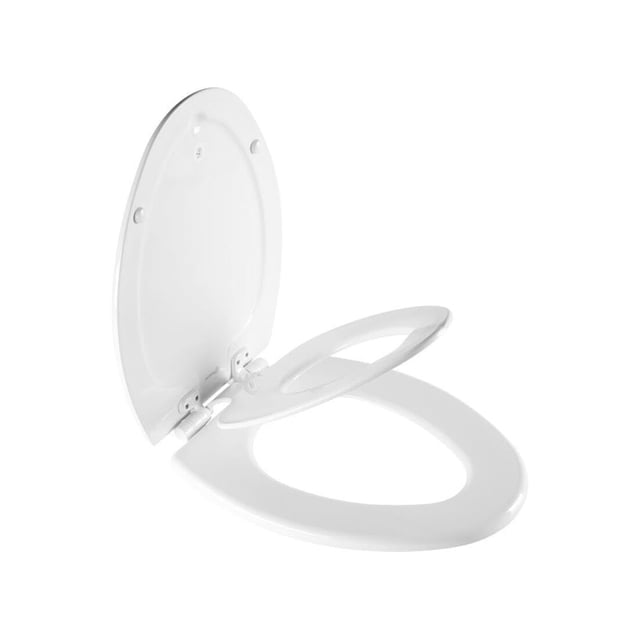 Asiento de inodoro Bemis 188slow-000 alargado, cierre lento, blanco