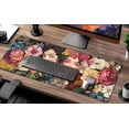 thumbnail image 3 of Mount Fuji Large Mouse Pad, Cherry Blossom Landscape Mousepad, Mountain Desk Mat for Office & Home, Floral Keyboard Mat with Seamed Edges, Waterproof Non-Slip, 31.5 X 11.8 Inch, 3mm Thick, 3 of 5