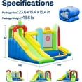 thumbnail image 3 of SPECSTAR 7 in 1 Bounce House for Kids, Fruit Theme Inflatable Bounce House with Slide, Bouncy Castle with Blower for Outdoor, Basketball, Climb, Jump Area, Ball, Hoop, 3 of 8