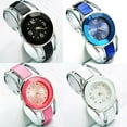 thumbnail image 2 of UDIYO Women's Vintage Open Alloy Band Quartz Analog Round Dial Wrist Watch Gift, 2 of 6