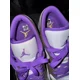 thumbnail image 3 of N I-K-E A i r-Jor-dan 1 Low Mens Size 11 Palomino White Wild Berry Purple Tried On, 3 of 5