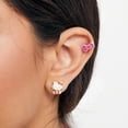 thumbnail image 3 of Hello Kitty Silver Plated and Enamel Hello Kitty Stud Earrings Set - 3 Pairs, 3 of 6