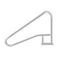 thumbnail image 2 of YUSAZENS 1PC 304 Stainless Steel Pool Handrail, Rustproof Pool Grab Rail for Inground Pool Spa Ladder Stair Safety 55x32in, 2 of 9