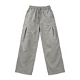 thumbnail image 6 of Women's Wide Leg Pants - Lightweight Pleated Casual Long Trousers - Loose Elastic Waist Drawstring Outdoor Running Pants with Pockets, 6 of 9