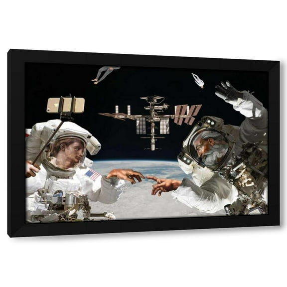 Barry Kite 14x11 Black Modern Wood Framed Wall Art Titled - Photo Op