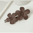 thumbnail image 4 of 5 Pcs Floral Flat Claw Clips for Women, Cute Matte Non-Slip Hair Clips, Stylish Flower Hair Claw Clips for Thick Thin Hair Accessories for Girls, 4 of 5