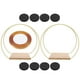 thumbnail image 5 of 2 juegos de centro de mesa de aro floral de metal para anillos de corona de mesa DIY con base de madera, 5 of 5
