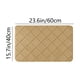 thumbnail image 2 of Alfombra absorbente premium para baño y ducha - Microfibra de secado rápido con reverso antideslizante, ideal para zonas húmedas, 40 x 60 cm, lavable, Aestivo | Caqui | AESTIVO, 2 of 7