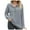 Grey, variant on Pimfylm Women's Long Sleeve Shirts 2025 Fall Henley Dressy Loose Casual Tops Trendy Blouses Cute T-Shirts Outfits Clothes Grey, XL