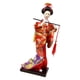 thumbnail image 4 of 2 Uds Muñeca Geisha Japonesa Perfecl Estatua Decorativa Rosa Flauta Roja 11 Pulgadas, 4 of 8