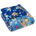 thumbnail image 6 of Bluey Berry Plaid Twin/Full Reversible Microfiber Quilted Blanket, 62x90 inches, 6 of 7