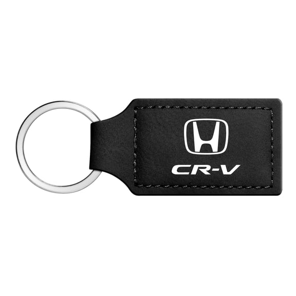 iPick Image for Honda CR-V Rectangular Black Leatherette Key Chain, Official Licensed