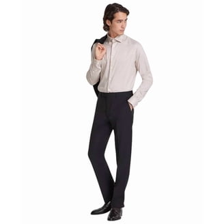Calvin Klein Men's Slim Fit Stretch Flat Front Dress Pant (US, Waist Inseam, 40, 32, Regular, Regular, Blue)