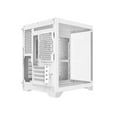 thumbnail image 6 of DIYPC DIY-CUBE03-W White Dual USB3.0 Tempered Glass Micro ATX Gaming Computer Case w/ 3 x Tempered Glass Panel, 6 of 7
