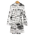 thumbnail image 4 of Retirement Apparel Night Robe Long Sleeve V Neck Robe With Belt Women's Sleepwear Dresses, 4 of 9