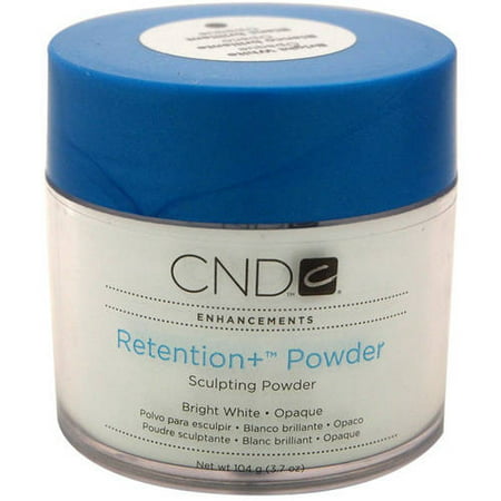 CND Enhancements Retention+­ Powder Bright White Opaque Sculpting Powder, 3.7