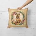 thumbnail image 2 of Norfolk Terrier and Flowers Fabric Decorative Pillow 18 in x 18 in, 2 of 5