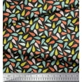 thumbnail image 2 of Soimoi Gray Rayon Crepe Fabric Colorful Drops Clip Art Print Fabric by Yard 46 Inch Wide, 2 of 3