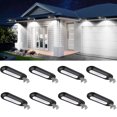 thumbnail image 7 of ROSHWEY 8PCS 200LM Bright Solar Gutter Lights Outdoor Waterproof, Hanging Solar Night Lights for Eaves, Courtyards, Deck, Paths, Backyard, Cool Light, 7 of 7