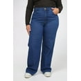 thumbnail image 3 of WBLTRVE Oversized Women's Mid Rise Loose Wide Leg Jeans, 3 of 9