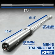 XPRT Fitness 20KG Olympic Multifunctional Weight Bar Weightlifting Deadlifting Powerlifting Rated 1500lb, Hard Chrome Coated