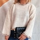 thumbnail image 5 of Ailaofu Long Sleeve Loose Top Women Round Neck Pullover Solid Color Knit Sweater, 5 of 6