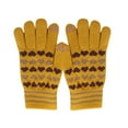 thumbnail image 2 of Women Can Enable Screen Gloves Warm Stretch Knitted Gloves Mittens Winter Keep Warm Knitting Heart Printing Golves Students Outdoor Riding Hiking Mittens, 2 of 4